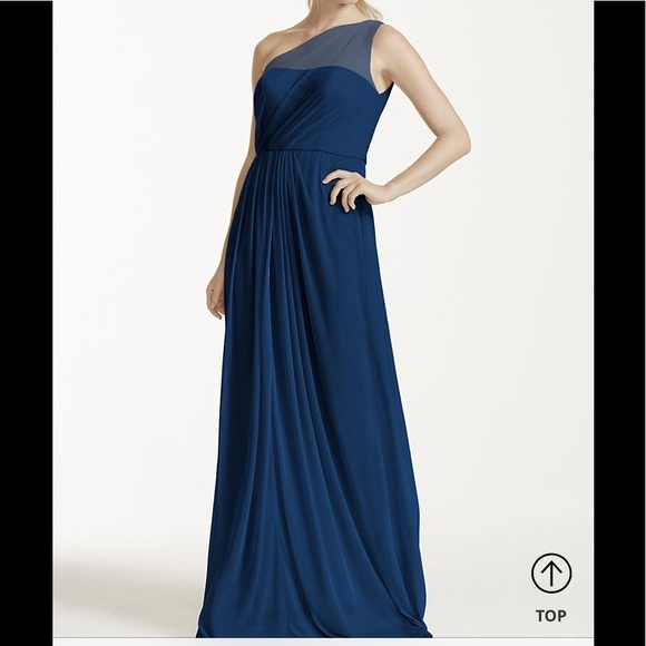 David's Bridal Dresses & Skirts - EUC David’s Bridal Navy Blue bridesmaids dress